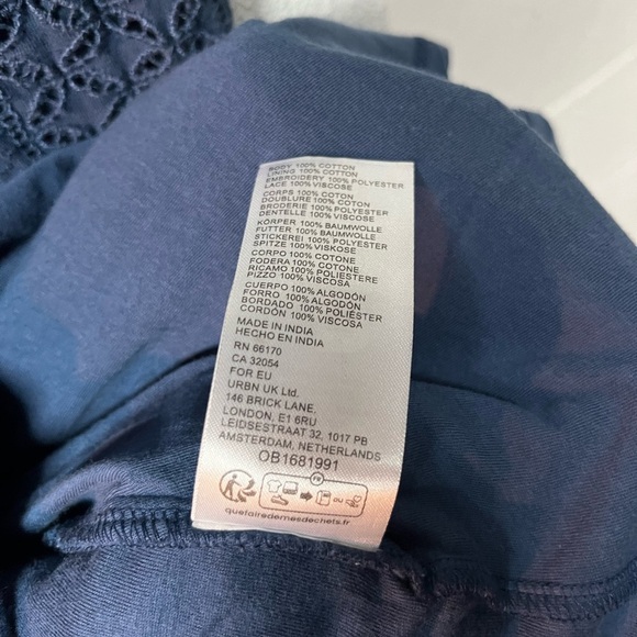 Free People Blue Sheath Mini Dress Sleeveless - Picture 5 of 6